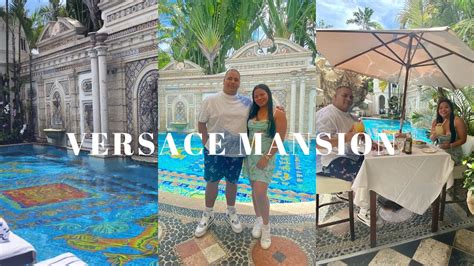 lunch at Versace mansion Miami